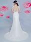 Preview: Figurbetontes Brautkleid Schlicht Elegant mit V-Ausschnitt Ivory